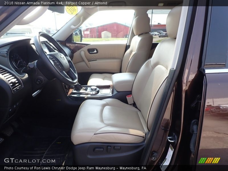 Front Seat of 2018 Armada Platinum 4x4