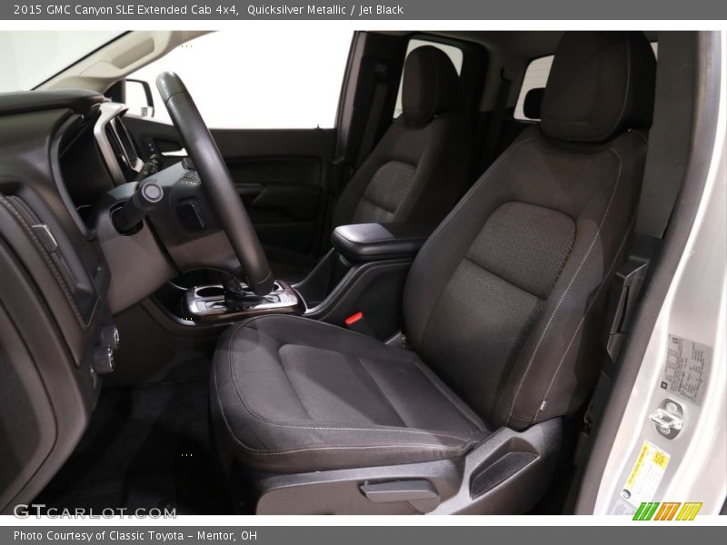 Quicksilver Metallic / Jet Black 2015 GMC Canyon SLE Extended Cab 4x4