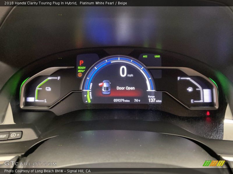 Platinum White Pearl / Beige 2018 Honda Clarity Touring Plug In Hybrid
