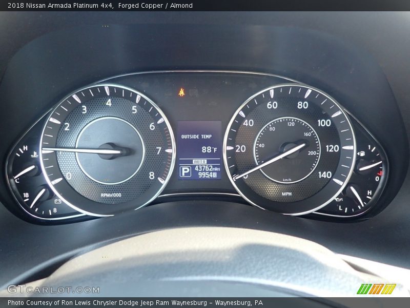  2018 Armada Platinum 4x4 Platinum 4x4 Gauges