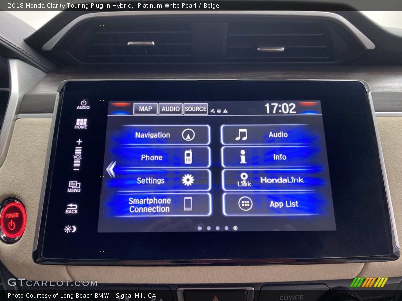 Platinum White Pearl / Beige 2018 Honda Clarity Touring Plug In Hybrid