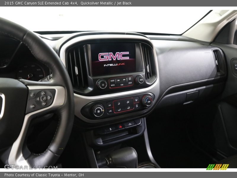 Quicksilver Metallic / Jet Black 2015 GMC Canyon SLE Extended Cab 4x4