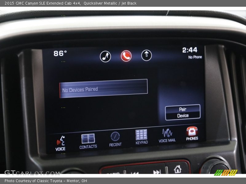 Controls of 2015 Canyon SLE Extended Cab 4x4