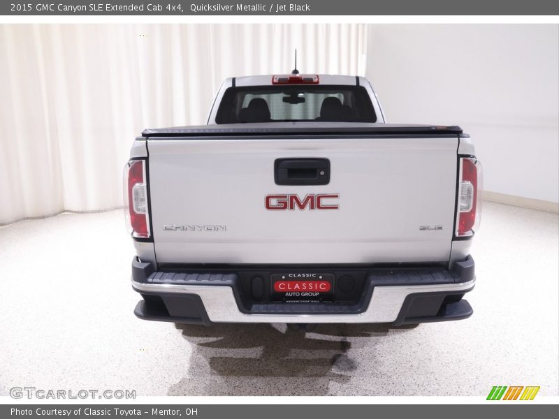 Quicksilver Metallic / Jet Black 2015 GMC Canyon SLE Extended Cab 4x4
