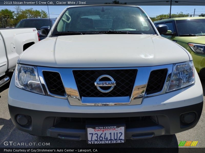 Glacier White / Steel 2019 Nissan Frontier S Crew Cab