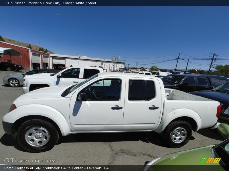 Glacier White / Steel 2019 Nissan Frontier S Crew Cab