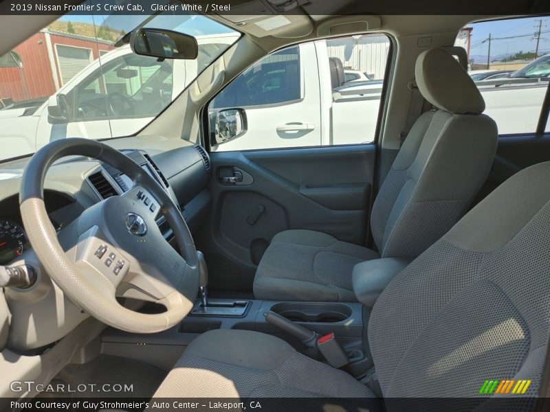 Glacier White / Steel 2019 Nissan Frontier S Crew Cab
