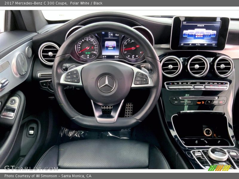 Polar White / Black 2017 Mercedes-Benz C 300 Coupe