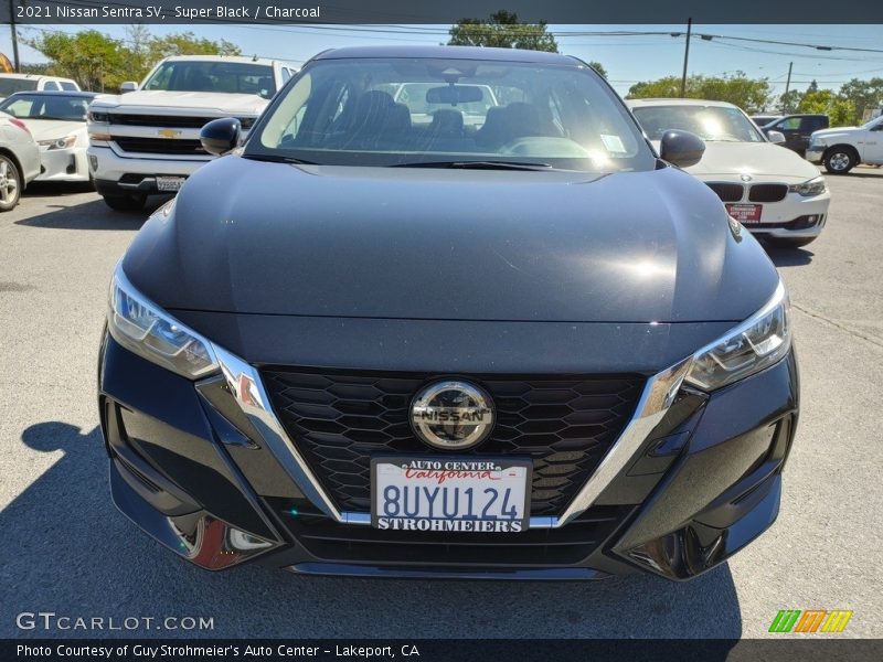 Super Black / Charcoal 2021 Nissan Sentra SV