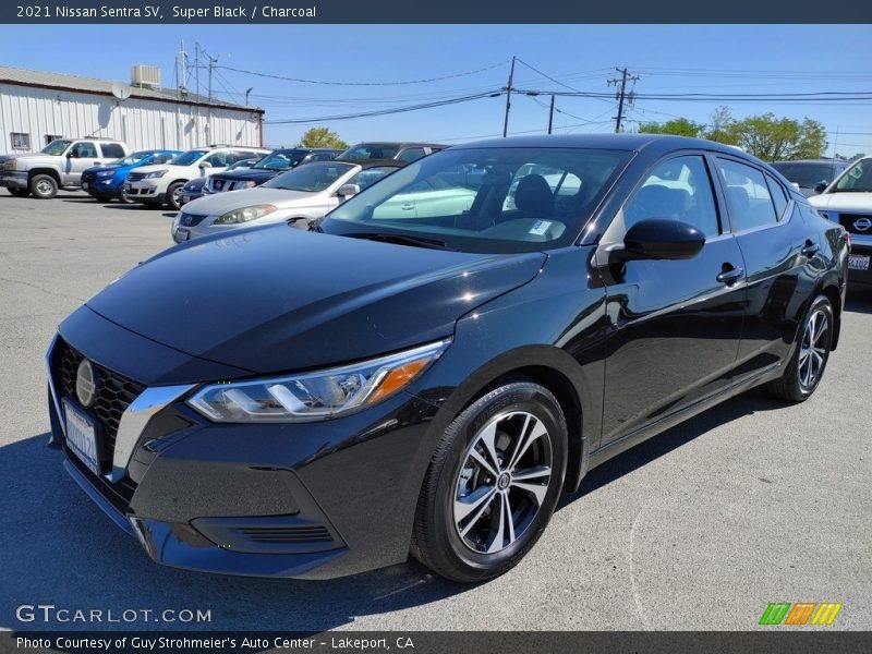 Super Black / Charcoal 2021 Nissan Sentra SV