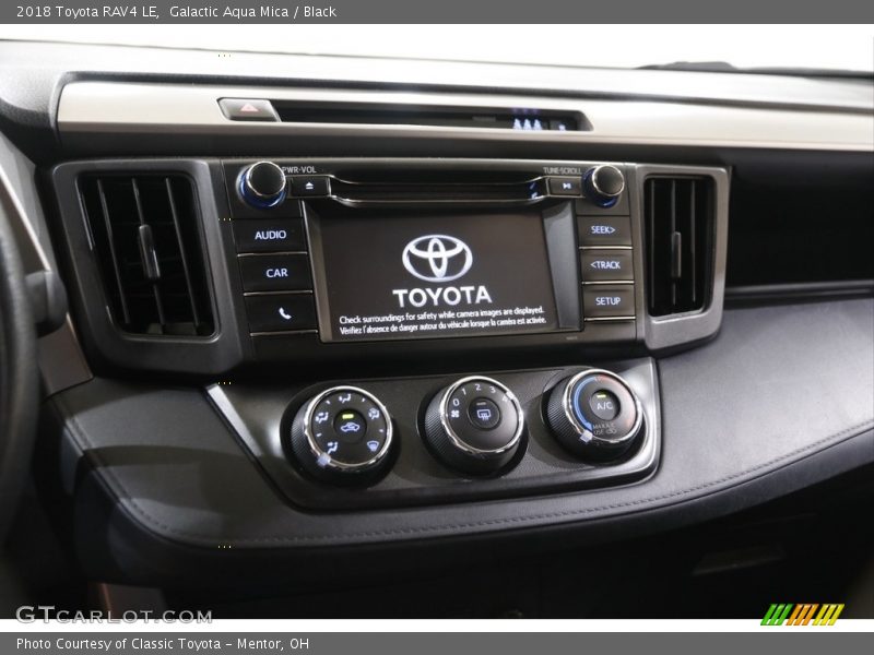 Galactic Aqua Mica / Black 2018 Toyota RAV4 LE