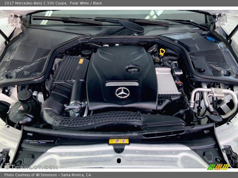 Polar White / Black 2017 Mercedes-Benz C 300 Coupe