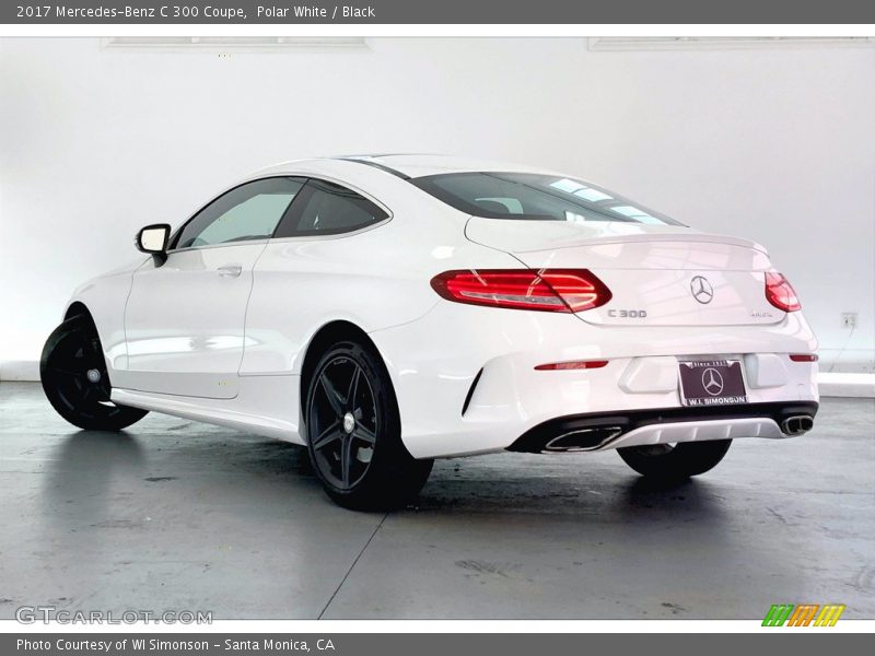 Polar White / Black 2017 Mercedes-Benz C 300 Coupe