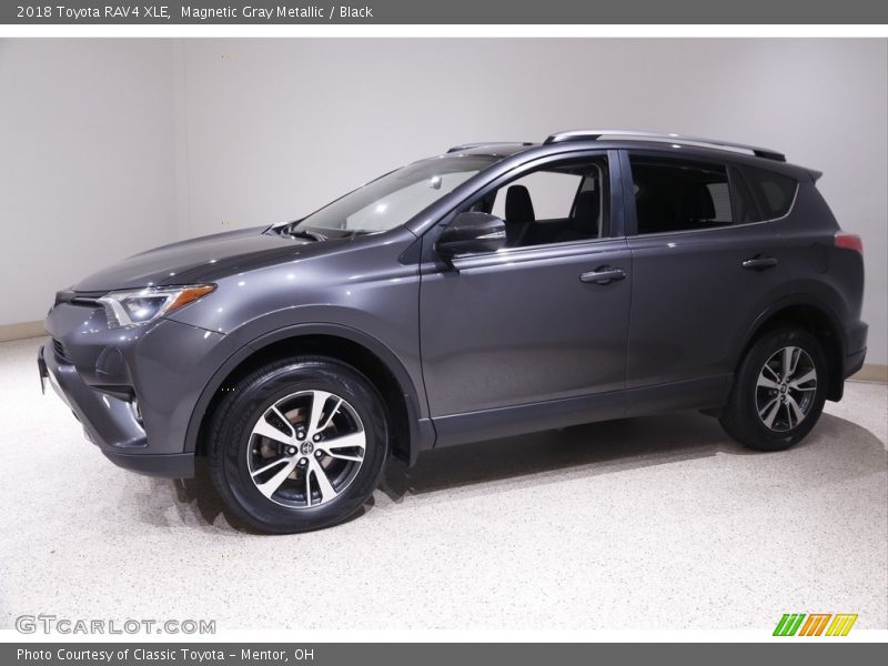 Magnetic Gray Metallic / Black 2018 Toyota RAV4 XLE