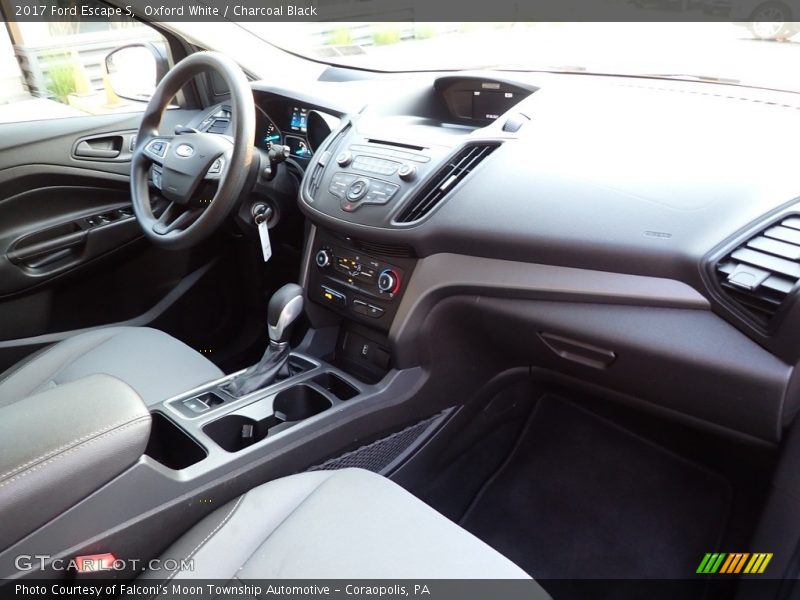 Oxford White / Charcoal Black 2017 Ford Escape S