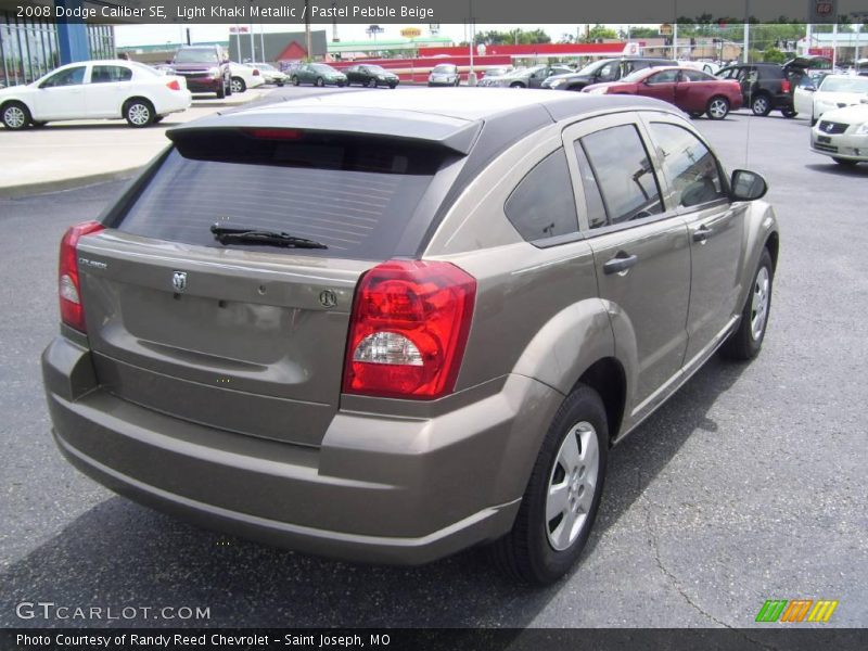 Light Khaki Metallic / Pastel Pebble Beige 2008 Dodge Caliber SE