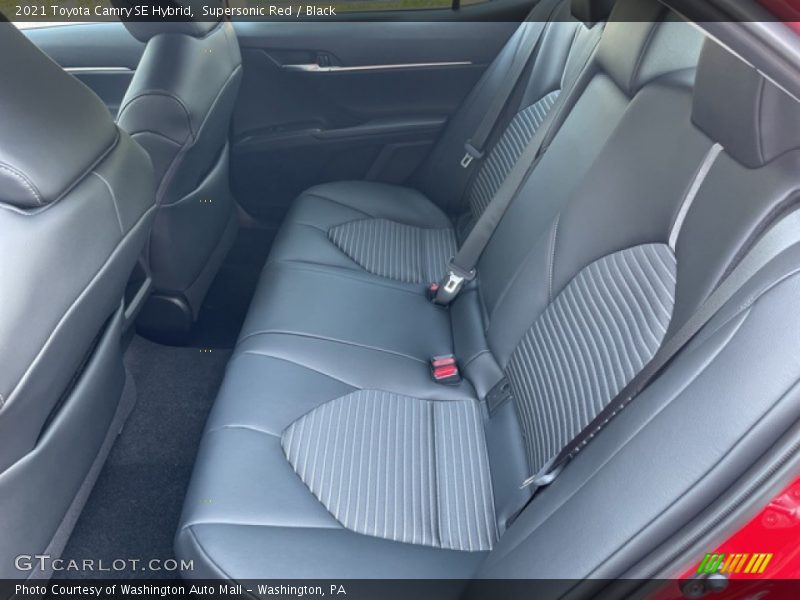 Supersonic Red / Black 2021 Toyota Camry SE Hybrid