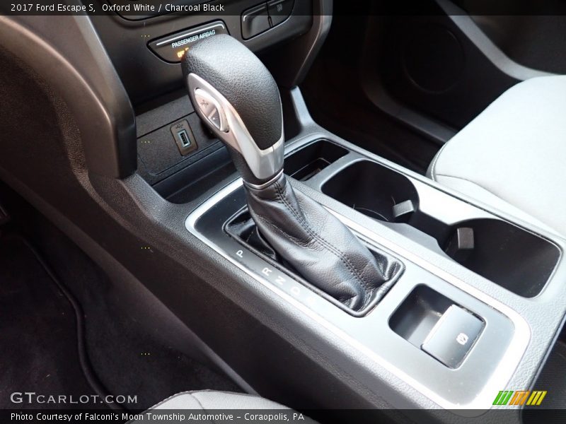 Oxford White / Charcoal Black 2017 Ford Escape S