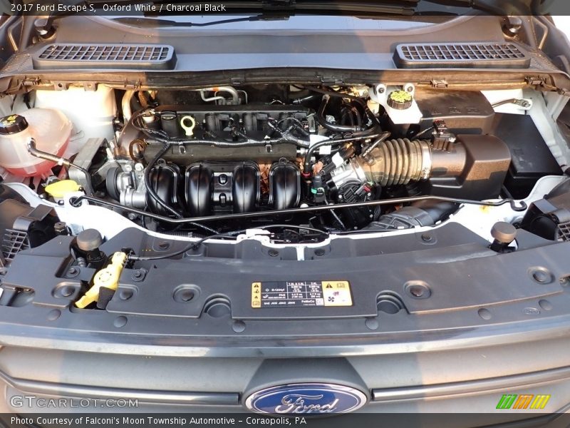 Oxford White / Charcoal Black 2017 Ford Escape S