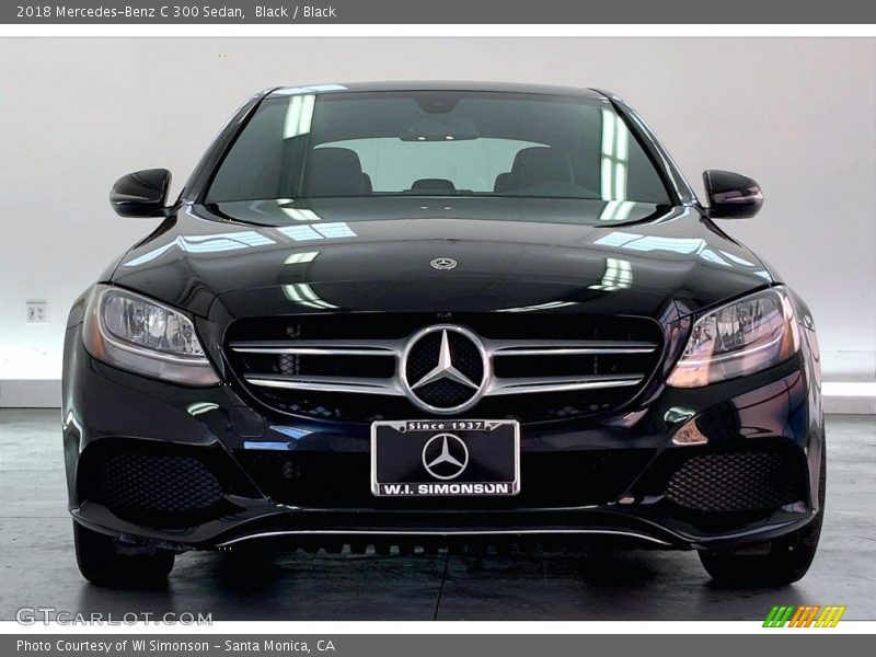 Black / Black 2018 Mercedes-Benz C 300 Sedan