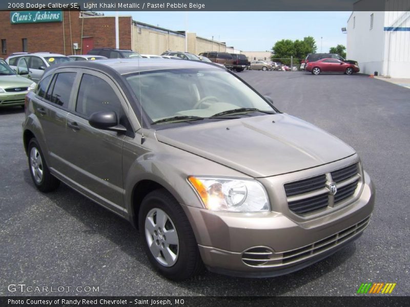 Light Khaki Metallic / Pastel Pebble Beige 2008 Dodge Caliber SE