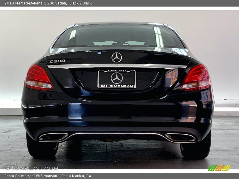 Black / Black 2018 Mercedes-Benz C 300 Sedan
