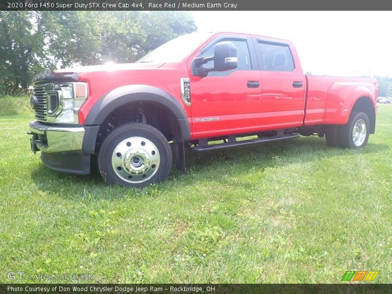 Race Red / Medium Earth Gray 2020 Ford F450 Super Duty STX Crew Cab 4x4