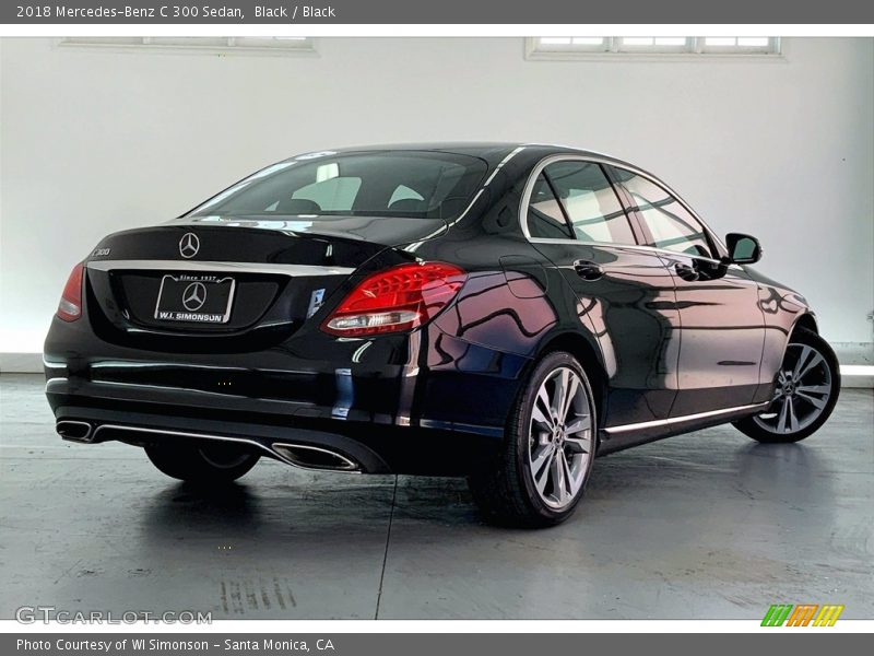 Black / Black 2018 Mercedes-Benz C 300 Sedan