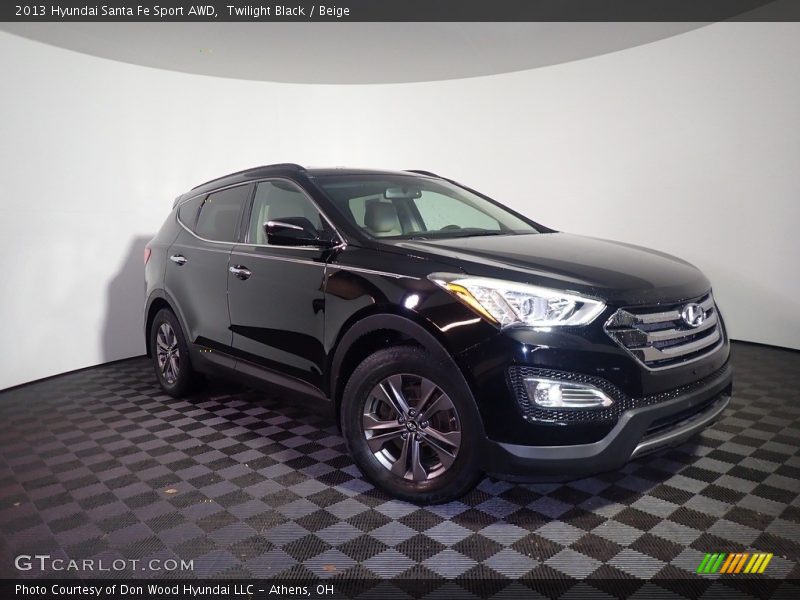 Twilight Black / Beige 2013 Hyundai Santa Fe Sport AWD