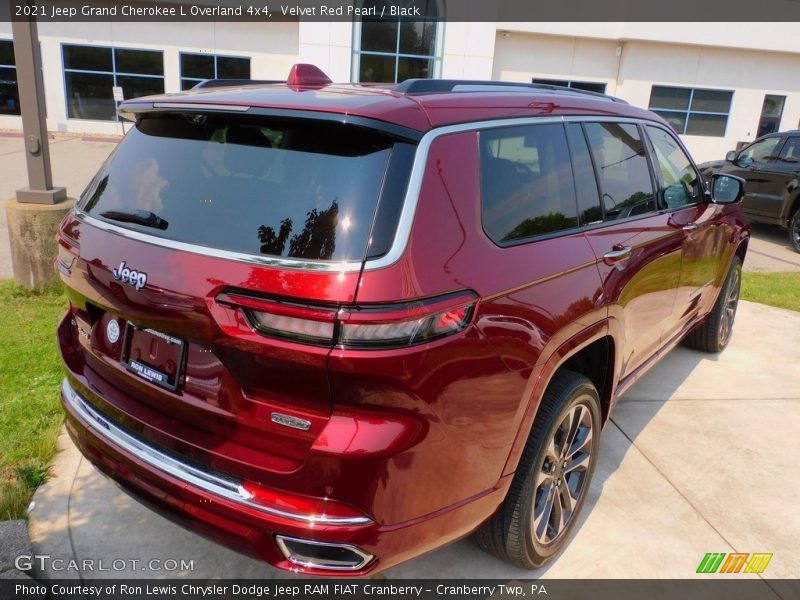 Velvet Red Pearl / Black 2021 Jeep Grand Cherokee L Overland 4x4