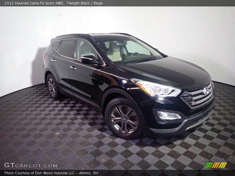 Twilight Black / Beige 2013 Hyundai Santa Fe Sport AWD