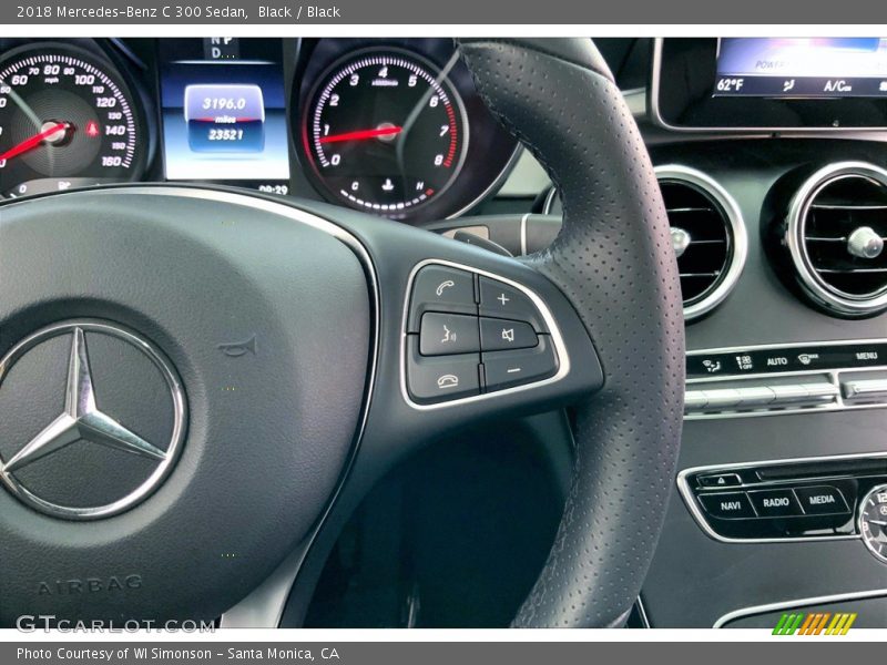 Black / Black 2018 Mercedes-Benz C 300 Sedan