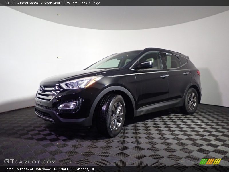 Twilight Black / Beige 2013 Hyundai Santa Fe Sport AWD