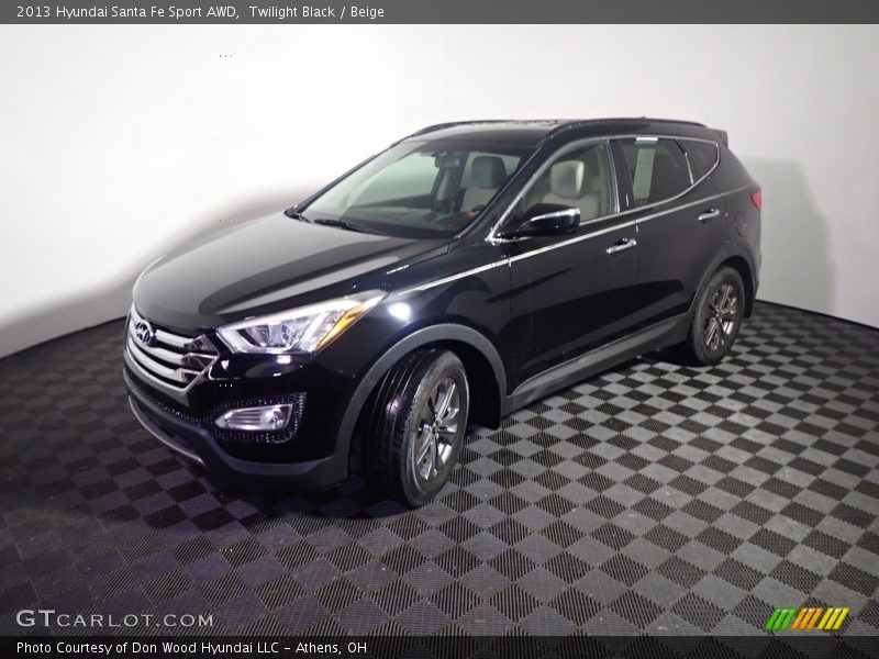 Twilight Black / Beige 2013 Hyundai Santa Fe Sport AWD