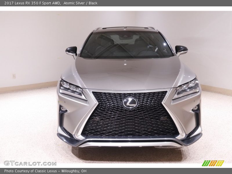 Atomic Silver / Black 2017 Lexus RX 350 F Sport AWD
