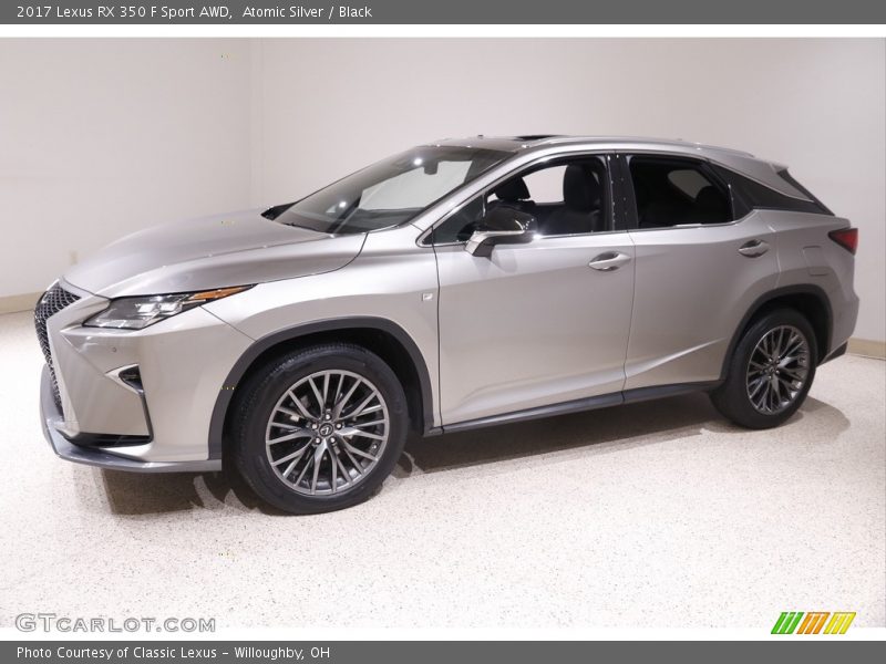 Atomic Silver / Black 2017 Lexus RX 350 F Sport AWD