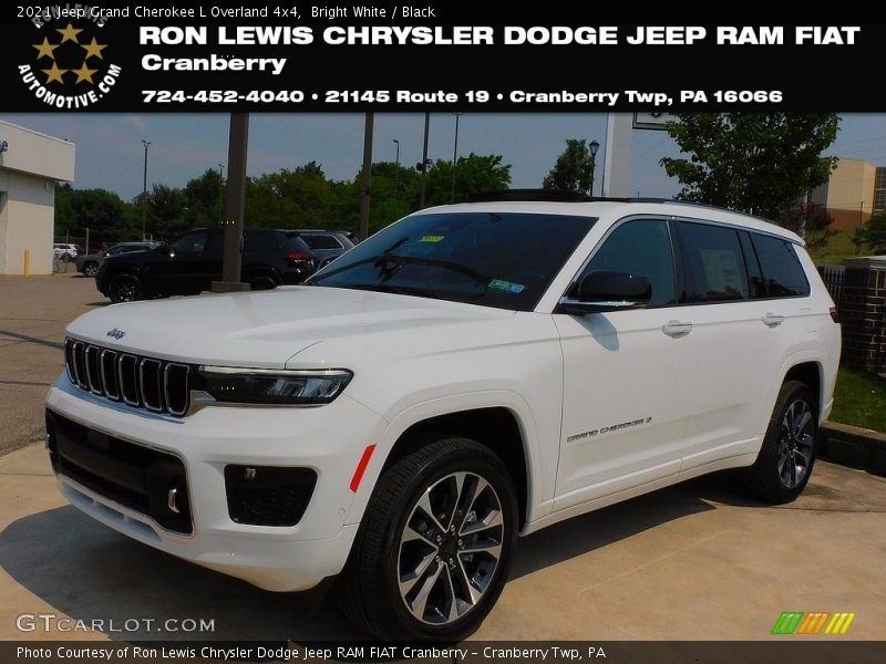 Bright White / Black 2021 Jeep Grand Cherokee L Overland 4x4