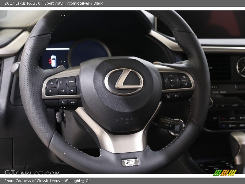 Atomic Silver / Black 2017 Lexus RX 350 F Sport AWD