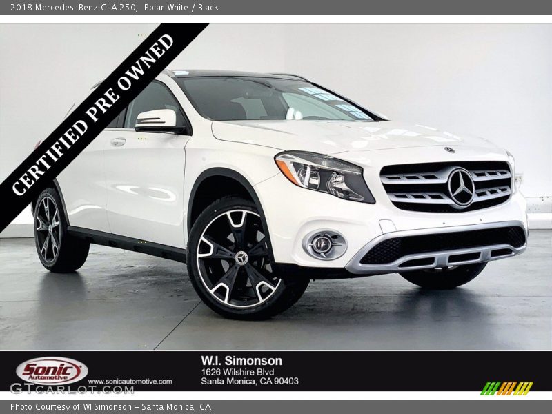 Polar White / Black 2018 Mercedes-Benz GLA 250