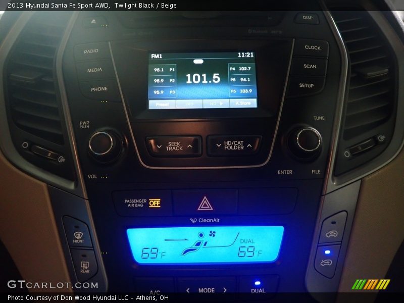 Twilight Black / Beige 2013 Hyundai Santa Fe Sport AWD