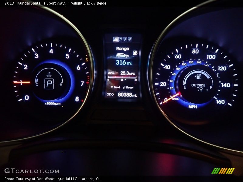 Twilight Black / Beige 2013 Hyundai Santa Fe Sport AWD