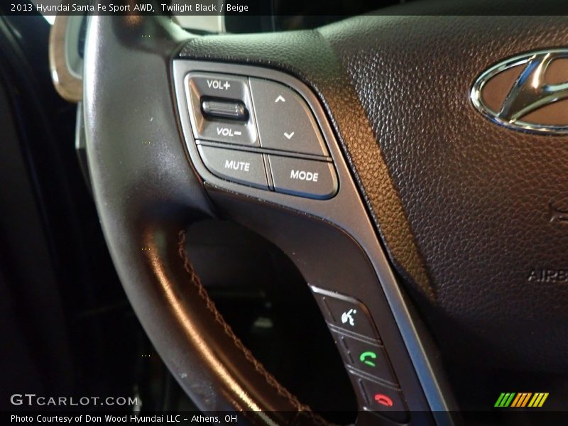 Twilight Black / Beige 2013 Hyundai Santa Fe Sport AWD