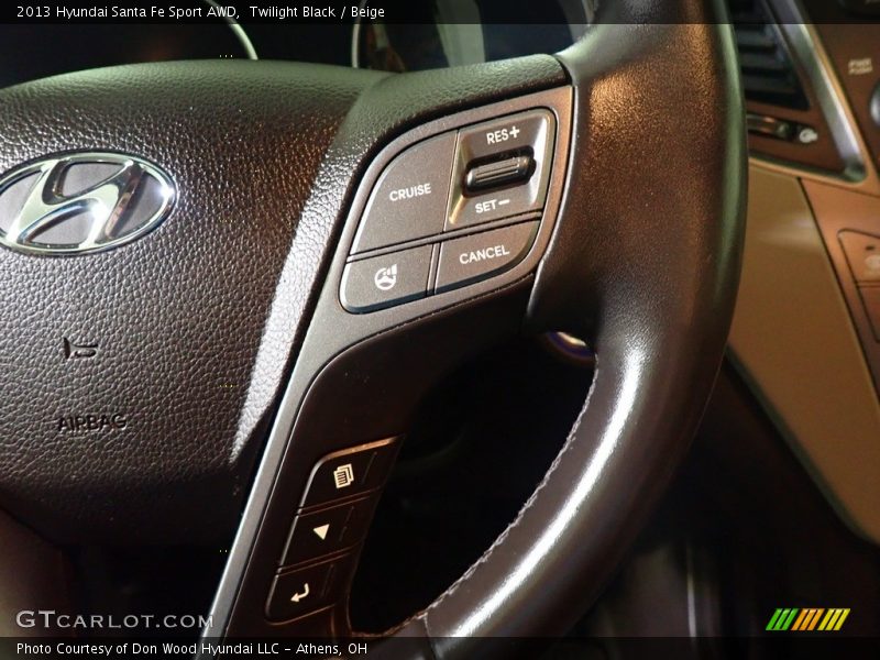Twilight Black / Beige 2013 Hyundai Santa Fe Sport AWD