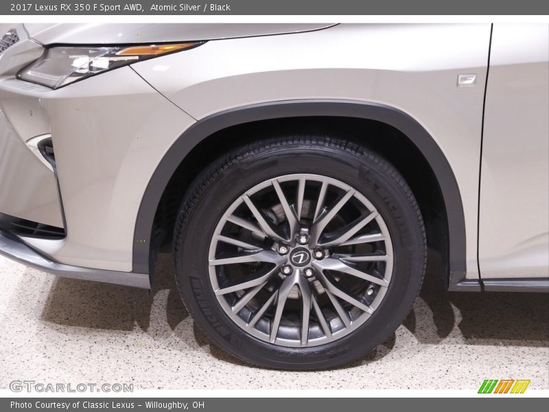 Atomic Silver / Black 2017 Lexus RX 350 F Sport AWD