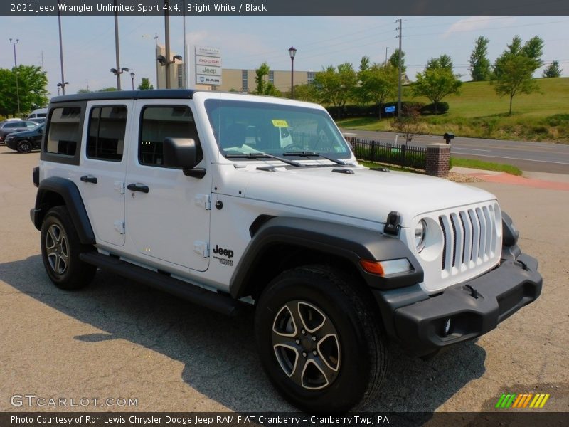 Bright White / Black 2021 Jeep Wrangler Unlimited Sport 4x4