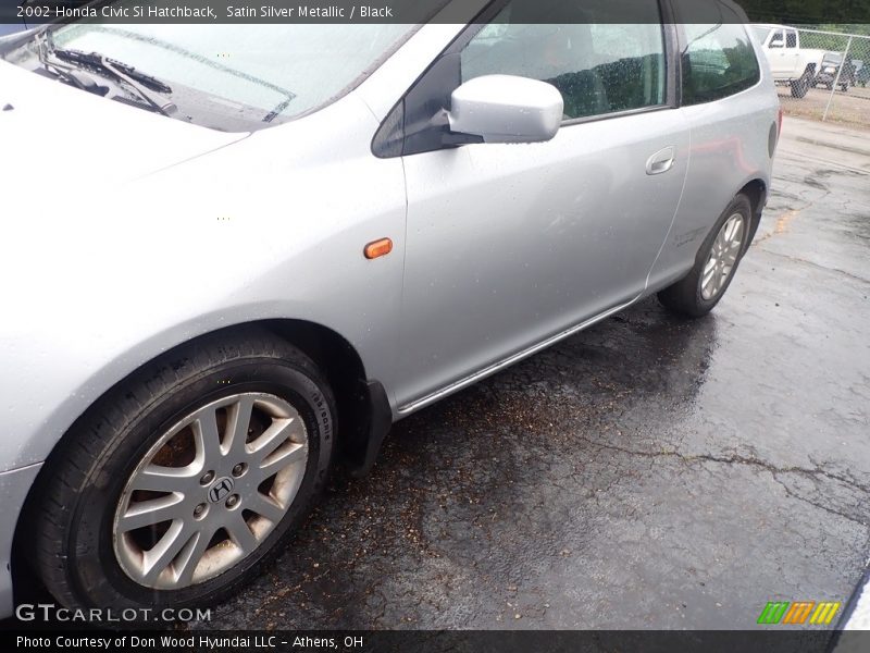 Satin Silver Metallic / Black 2002 Honda Civic Si Hatchback