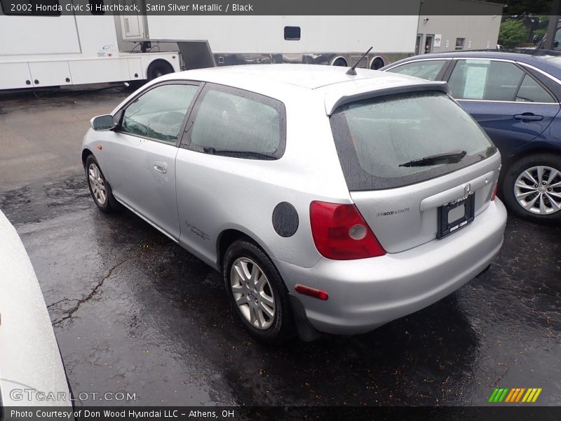Satin Silver Metallic / Black 2002 Honda Civic Si Hatchback