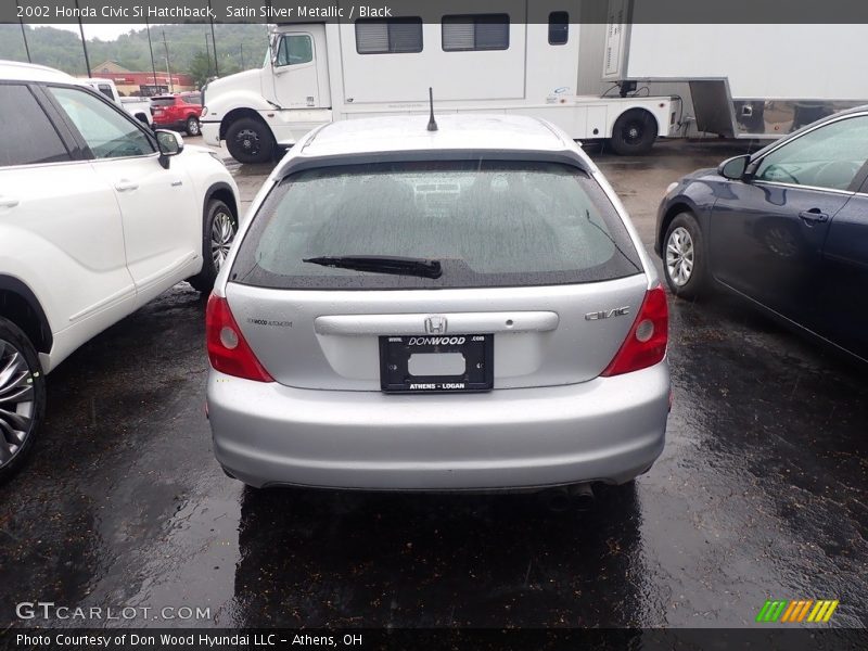 Satin Silver Metallic / Black 2002 Honda Civic Si Hatchback