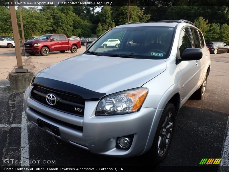 Classic Silver Metallic / Ash Gray 2010 Toyota RAV4 Sport 4WD