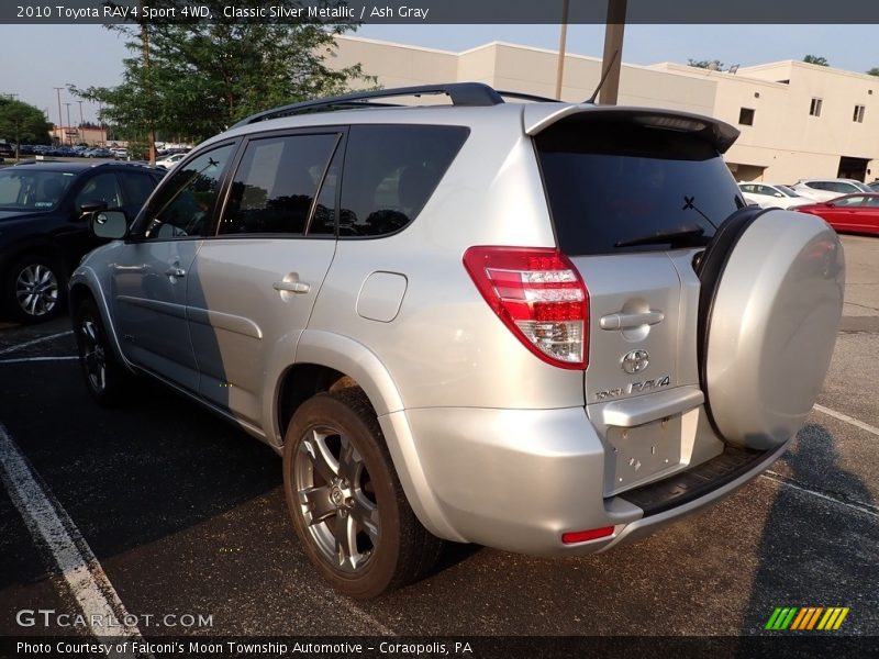 Classic Silver Metallic / Ash Gray 2010 Toyota RAV4 Sport 4WD